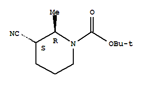 1-PIPERIDINECARBOXYLIC ACID,3-CYANO-2-METHYL-,1,1-DIMETHYLETHYL ESTER,(2R,3S)-REL-