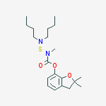 (Dibutylaminothio)methylcarbamic acid 2,3-dihydro-2,2-dimethylbenzofuran-7-yl