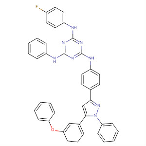 1,3,5-Triazine-2,4,6-triamine,N-[4-[4,5-dihydro-5-(3-phenoxyphenyl)-1-phenyl-1H-pyrazol-3-yl]phenyl]-N'-(4-fluorophenyl)-N''-phenyl-
