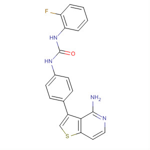 Urea, N-[4-(4-aminothieno[3,2-c]pyridin-3-yl)phenyl]-N'-(2-fluorophenyl)-