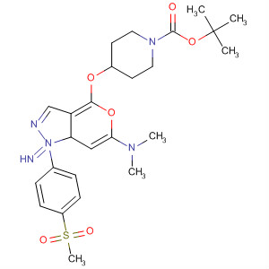 1-Piperidinecarboxylic acid,4-[[6-(dimethylamino)-1-[4-(methylsulfonyl)phenyl]-1H-pyrazolo[3,4-d]pyrimidin-4-yl]oxy]-, 1,1-dimethylethyl ester