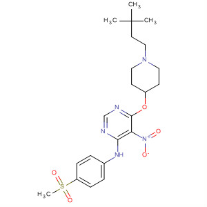 4-Pyrimidinamine,6-[[1-(3,3-dimethylbutyl)-4-piperidinyl]oxy]-N-[4-(methylsulfonyl)phenyl]-5-nitro-