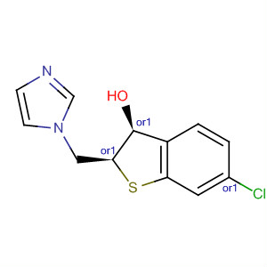 Benzo[b]thiophene-3-ol,6-chloro-2,3-dihydro-2-(1H-imidazol-1-ylmethyl)-, cis-
