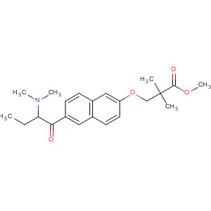 Propanoic acid,3-[[6-[2-(dimethylamino)-1-oxobutyl]-2-naphthalenyl]oxy]-2,2-dimethyl-,methyl ester