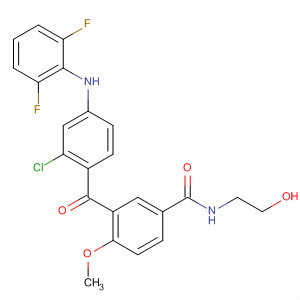 Benzamide,3-[2-chloro-4-[(2,6-difluorophenyl)amino]benzoyl]-N-(2-hydroxyethyl)-4-methoxy-