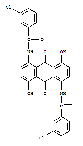 N,N-(9,10-dihydro-4,8-dihydroxy-9,10-dioxoanthracene-1,5-diyl)bis[3-chlorobenzamide]