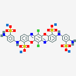 Tetrasodium 3,10-bis[(4-amino-3-sulfonatophenyl)amino]-6,13-dichl Oro[1,4]benzoxazino[2,3-b]phenoxazine-4,11-disulfonate