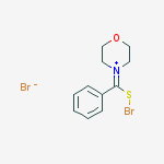 Morpholinium, 4-[(bromothio)phenylmethylene]-, bromide