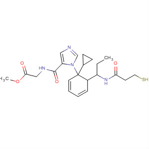 Glycine,N-[[1-cyclopropyl-2-[1-[(3-mercapto-1-oxopropyl)amino]propyl]-1H-benzimidazol-5-yl]carbonyl]-, methyl ester