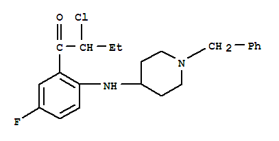 1-Butanone,  2-chloro-1-[5-fluoro-2-[[1-(phenylmethyl)-4-piperidinyl]amino]phenyl]-