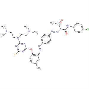 Butanamide,2-[[4-[[2-[[4-[bis[2-(dimethylamino)ethyl]amino]-6-fluoro-1,3,5-triazin-2-yl]oxy]-5-methylphenyl]azo]phenyl]azo]-N-(4-chlorophenyl)-3-oxo-