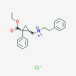 N-{[(1S,2R)-2-(ethoxycarbonyl)-2-phenylcyclopropyl]methyl}-N-methyl-2-phenylethanaminium chloride