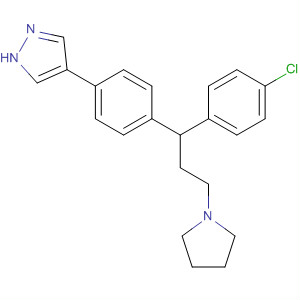 1H-Pyrazole, 4-[4-[1-(4-chlorophenyl)-3-(1-pyrrolidinyl)propyl]phenyl]-