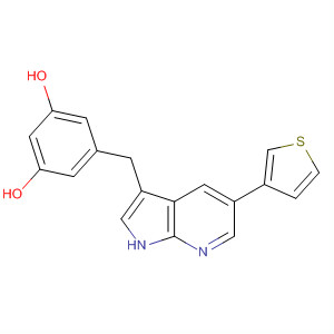 1,3-Benzenediol, 5-[[5-(3-thienyl)-1H-pyrrolo[2,3-b]pyridin-3-yl]methyl]-