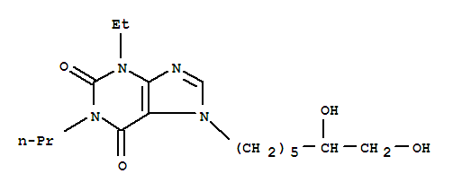 3,7-Dihydro-7-(6,7-dihydroxyheptyl)-3-ethyl-1-propyl-1H-purine-2,6-dio ne