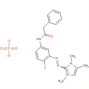 1H-Imidazolium,2-[[2-fluoro-5-[(phenylacetyl)amino]phenyl]azo]-1,3-dimethyl-, methylsulfate