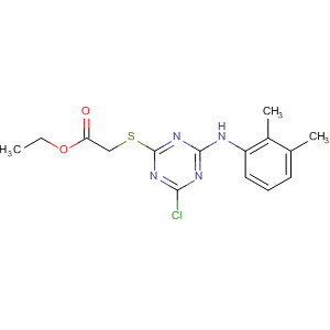 Acetic acid,[[4-chloro-6-[(2,3-dimethylphenyl)amino]-1,3,5-triazin-2-yl]thio]-, ethylester