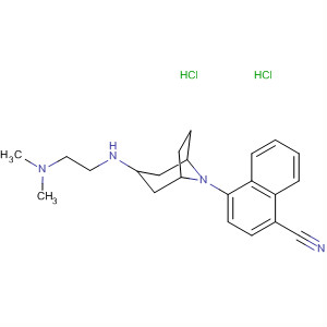1-Naphthalenecarbonitrile,4-[3-[[2-(dimethylamino)ethyl]amino]-8-azabicyclo[3.2.1]oct-8-yl]-,dihydrochloride