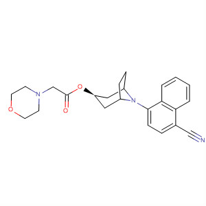 4-Morpholineacetic acid,(3-endo)-8-(4-cyano-1-naphthalenyl)-8-azabicyclo[3.2.1]oct-3-yl ester