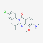 4(3H)-Quinazolinone,  7-amino-3-(4-chlorophenyl)-8-methoxy-2-(1-methylethyl)-
