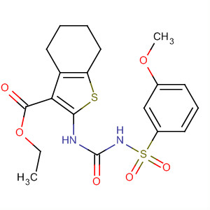 Benzo[b]thiophene-3-carboxylic acid,4,5,6,7-tetrahydro-2-[[[[(3-methoxyphenyl)sulfonyl]amino]carbonyl]amino]-, ethyl ester