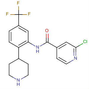 4-Pyridinecarboxamide,2-chloro-N-[2-(4-piperidinyl)-5-(trifluoromethyl)phenyl]-