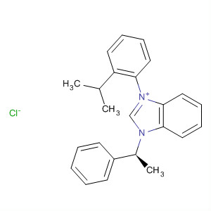 1H-Benzimidazolium,1-[2-(1-methylethyl)phenyl]-3-[(1S)-1-phenylethyl]-, chloride
