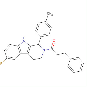 1H-Pyrido[3,4-b]indole,6-fluoro-2,3,4,9-tetrahydro-1-(4-methylphenyl)-2-(1-oxo-3-phenylpropyl)-