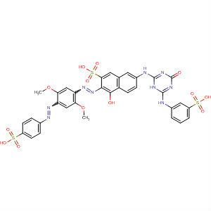 2-Naphthalenesulfonic acid,7-[[1,4-dihydro-4-oxo-6-[(3-sulfophenyl)amino]-1,3,5-triazin-2-yl]amino]-3-[[2,5-dimethoxy-4-[(4-sulfophenyl)azo]phenyl]azo]-4-hydroxy-