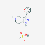 1H-Pyrazolo[4,3-c]pyridine, 3-(2-furanyl)-4,5,6,7-tetrahydro-,monomethanesulfonate