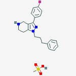 1H-Pyrazolo[4,3-c]pyridine,3-(4-fluorophenyl)-4,5,6,7-tetrahydro-1-(3-phenylpropyl)-,monomethanesulfonate