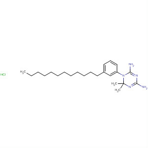 1,3,5-Triazine-2,4-diamine,1-(3-dodecylphenyl)-1,6-dihydro-6,6-dimethyl-, monohydrochloride