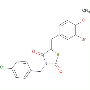 2,4-Thiazolidinedione,5-[(3-bromo-4-methoxyphenyl)methylene]-3-[(4-chlorophenyl)methyl]-,(5Z)-