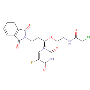 Acetamide,2-chloro-N-[2-[3-(1,3-dihydro-1,3-dioxo-2H-isoindol-2-yl)-1-(5-fluoro-3,4-dihydro-2,4-dioxo-1(2H)-pyrimidinyl)propoxy]ethyl]-, (R)-