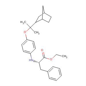 Phenylalanine, N-[4-(1-bicyclo[2.2.1]hept-2-yl-1-methylethoxy)phenyl]-,ethyl ester