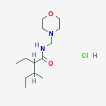 2-ethyl-3-methyl-N-(morpholin-4-ylmethyl)pentanamide hydrochloride