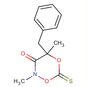 2H-1,5,2-Dioxazin-3(4H)-one, 2,4-dimethyl-4-(phenylmethyl)-6-thioxo-