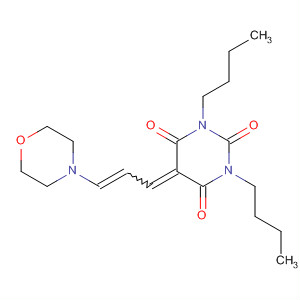 2,4,6(1H,3H,5H)-Pyrimidinetrione,1,3-dibutyl-5-[3-(4-morpholinyl)-2-propenylidene]-