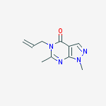 1,6-dimethyl-5-prop-2-enylpyrazolo[3,4-d]pyrimidin-4-one