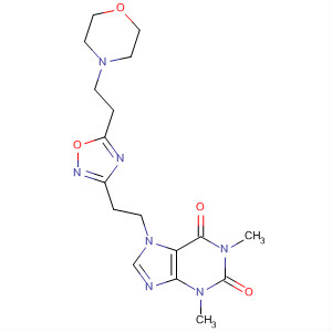 1H-Purine-2,6-dione,3,7-dihydro-1,3-dimethyl-7-[2-[5-[2-(4-morpholinyl)ethyl]-1,2,4-oxadiazol-3-yl]ethyl]-