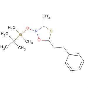 1,4,2-Oxathiazolidine,2-[[(1,1-dimethylethyl)dimethylsilyl]oxy]-3-methyl-5-(2-phenylethyl)-