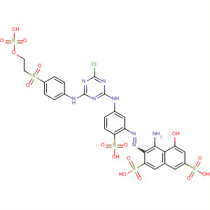 2,7-Naphthalenedisulfonic acid,4-amino-3-[[5-[[4-chloro-6-[[4-[[2-(sulfooxy)ethyl]sulfonyl]phenyl]amino]-1,3,5-triazin-2-yl]amino]-2-sulfophenyl]azo]-5-hydroxy-
