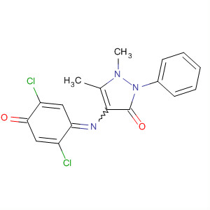 3H-Pyrazol-3-one,4-[(2,5-dichloro-4-oxo-2,5-cyclohexadien-1-ylidene)amino]-1,2-dihydro-1,5-dimethyl-2-phenyl-