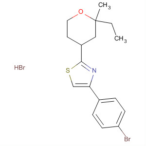 Thiazole,4-(4-bromophenyl)-2-(2-ethyltetrahydro-2-methyl-2H-pyran-4-yl)-,hydrobromide