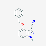 4-BENZYLOXY-3-CYANOINDAZOLE