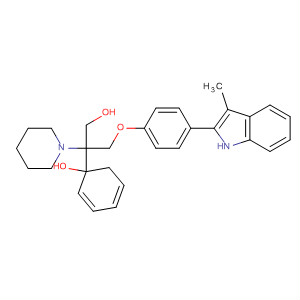 1-Piperidineethanol,4-(4-hydroxyphenyl)-a-[[4-(3-methyl-1H-indol-2-yl)phenoxy]methyl]-