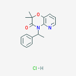 2,2-dimethyl-4-(1-phenylethyl)pyrido[3,2-b][1,4]oxazin-3-one;hydrochloride