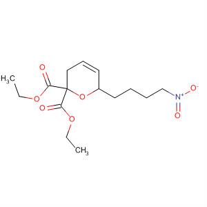 2H-Pyran-2,2-dicarboxylic acid, 3,6-dihydro-6-(4-nitrobutyl)-, diethylester