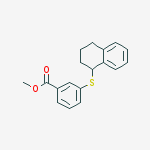 Benzoic acid, 3-[(1,2,3,4-tetrahydro-1-naphthalenyl)thio]-, methyl ester