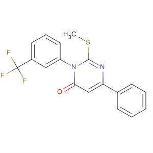 4(3H)-Pyrimidinone,2-(methylthio)-6-phenyl-3-[3-(trifluoromethyl)phenyl]-